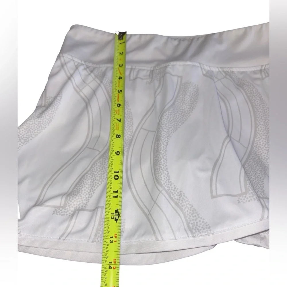 adidas Club Tennis Graphic Skirt White Skort Size L Built-In Shorts Athleisure